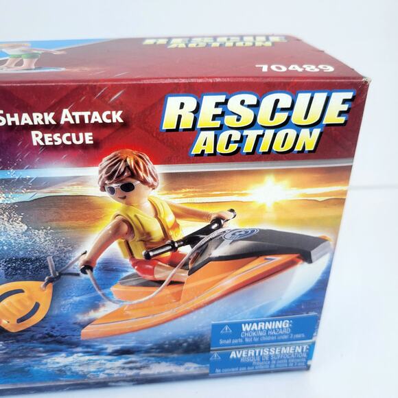 Playmobil 70489 Rescue Action Shark Attack Rescue Toy Set - Brand New - Picture 3 of 5